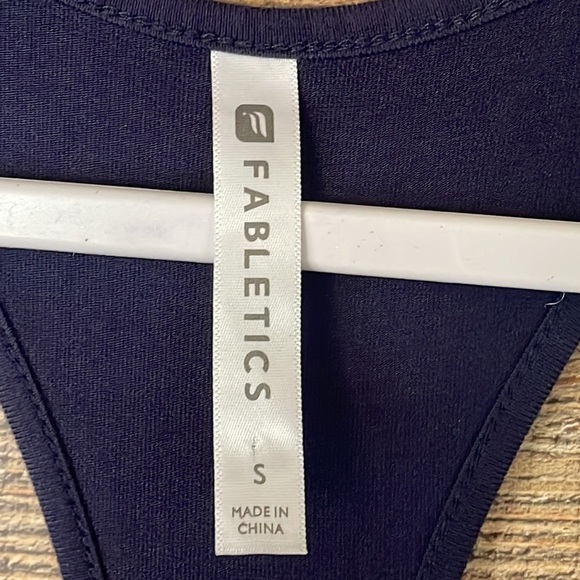Fabletics Iliana Maxi Dress Midnight Blue Racerback Size Small - Picture 3 of 10